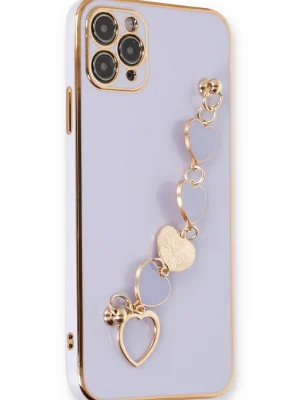 Newface iPhone 11 Pro Max Kılıf Esila Silikon - Lila