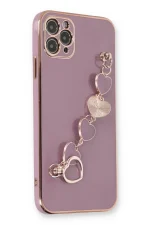 Newface iPhone 11 Pro Max Kılıf Esila Silikon - Mor