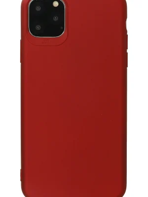 Newface iPhone 11 Pro Max Kılıf First Silikon - Bordo