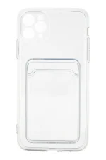 Newface iPhone 11 Pro Max Kılıf Kart Şeffaf Silikon - Şeffaf - Görsel 4