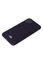 Newface iPhone 11 Pro Max Kılıf Kelvin Kartvizitli Silikon - Derin Mor - Görsel 4