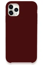 Newface iPhone 11 Pro Max Kılıf Lansman Legant Silikon - Bordo