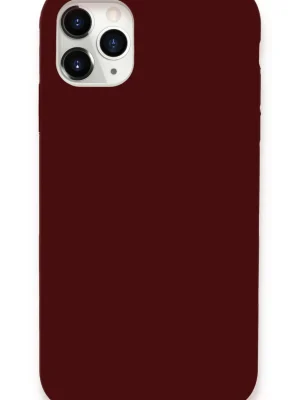 Newface iPhone 11 Pro Max Kılıf Lansman Legant Silikon - Bordo