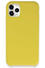 Newface iPhone 11 Pro Max Kılıf Lansman Legant Silikon - Sarı