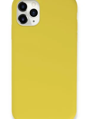 Newface iPhone 11 Pro Max Kılıf Lansman Legant Silikon - Sarı