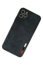 Newface iPhone 11 Pro Max Kılıf Loop Deri Silikon - Lacivert - Görsel 2