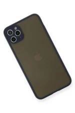 Newface iPhone 11 Pro Max Kılıf Montreal Silikon Kapak - Lacivert - Görsel 3