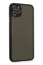 Newface iPhone 11 Pro Max Kılıf Montreal Silikon Kapak - Siyah - Görsel 2