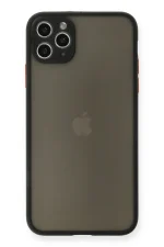 Newface iPhone 11 Pro Max Kılıf Montreal Silikon Kapak - Siyah