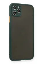 Newface iPhone 11 Pro Max Kılıf Montreal Silikon Kapak - Yeşil - Görsel 2