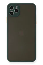 Newface iPhone 11 Pro Max Kılıf Montreal Silikon Kapak - Yeşil