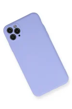 Newface iPhone 11 Pro Max Kılıf Nano içi Kadife Silikon - Lila - Görsel 2