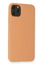 Newface iPhone 11 Pro Max Kılıf Nano içi Kadife Silikon - Mat Turuncu - Görsel 3