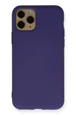 Newface iPhone 11 Pro Max Kılıf Nano içi Kadife Silikon - Mor