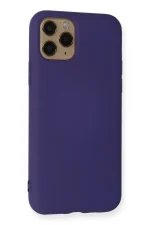 Newface iPhone 11 Pro Max Kılıf Nano içi Kadife Silikon - Mor - Görsel 3