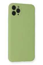 Newface iPhone 11 Pro Max Kılıf Nano içi Kadife Silikon- Yeşil - Görsel 3