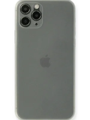 Newface iPhone 11 Pro Max Kılıf PP Ultra İnce Kapak - Beyaz