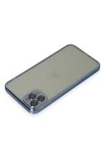 Newface iPhone 11 Pro Max Kılıf Razer Lensli Silikon - Açık Mavi - Görsel 3