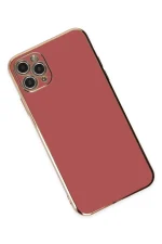 Newface iPhone 11 Pro Max Kılıf Volet Silikon - Kırmızı - Görsel 3