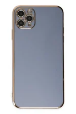 Newface iPhone 11 Pro Max Kılıf Volet Silikon - Mavi - Görsel 2