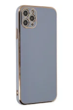 Newface iPhone 11 Pro Max Kılıf Volet Silikon - Mavi