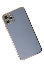 Newface iPhone 11 Pro Max Kılıf Volet Silikon - Mavi - Görsel 3