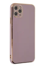 Newface iPhone 11 Pro Max Kılıf Volet Silikon - Mor