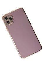 Newface iPhone 11 Pro Max Kılıf Volet Silikon - Mor - Görsel 3
