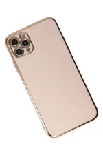 Newface iPhone 11 Pro Max Kılıf Volet Silikon - Pembe - Görsel 3
