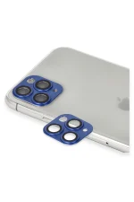 Newface iPhone 11 Pro Max Pers Alüminyum Kamera Lens - Lacivert