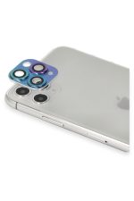 Newface iPhone 11 Pro Max Pers Alüminyum Kamera Lens - Rainbow - Görsel 2