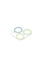 Newface iPhone 11 Pro Renkli Kamera Lens Koruma Cam - Yeşil-Sarı - Görsel 3