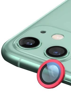 Newface iPhone 11 Raze Metal Kamera Lens - Kırmızı