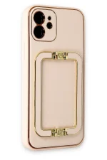 Newface iPhone 12 Kılıf Coco Elit Kapak - Gold - Görsel 2
