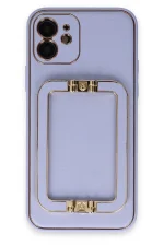 Newface iPhone 12 Kılıf Coco Elit Kapak - Lila