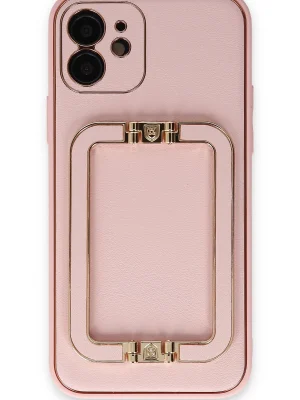 Newface iPhone 12 Kılıf Coco Elit Kapak - Pembe