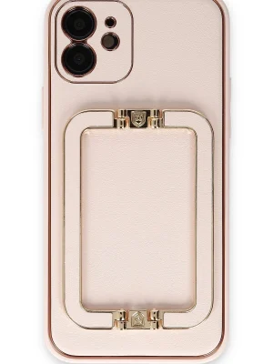 Newface iPhone 12 Kılıf Coco Elit Kapak - Pudra