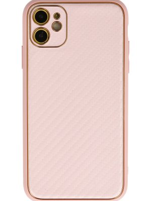 Newface iPhone 12 Kılıf Coco Karbon Silikon - Pembe