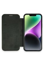 Newface iPhone 12 Kılıf Dolpin Kapaklı - Koyu Yeşil