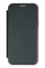 Newface iPhone 12 Kılıf Dolpin Kapaklı - Koyu Yeşil - Görsel 2