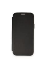 Newface iPhone 12 Kılıf Dolpin Kapaklı - Siyah - Görsel 2