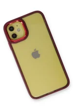 Newface iPhone 12 Kılıf Dora Kapak - Kırmızı - Görsel 3