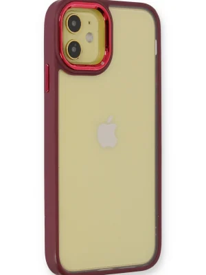 Newface iPhone 12 Kılıf Dora Kapak - Kırmızı