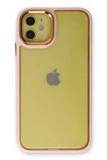 Newface iPhone 12 Kılıf Dora Kapak - Pudra - Görsel 2