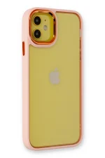 Newface iPhone 12 Kılıf Dora Kapak - Pudra