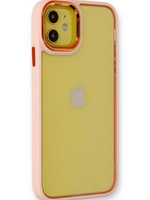 Newface iPhone 12 Kılıf Dora Kapak - Pudra