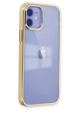 Newface iPhone 12 Kılıf Element Silikon - Gold - Görsel 2