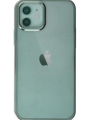 Newface iPhone 12 Kılıf Element Silikon - Yeşil