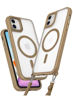 Newface iPhone 12 Kılıf Enka Magsafe Silikon Kılıf - Desert