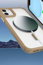 Newface iPhone 12 Kılıf Enka Magsafe Silikon Kılıf - Şeffaf - Görsel 3